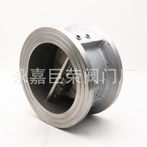 304  316不锈钢蝶型对夹止回阀H76W-16P双瓣式单向阀蝶形逆止阀