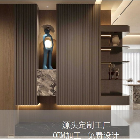 意式轻奢全屋定制衣柜玄关柜鞋柜自装酒柜实木烤漆餐边柜衣帽间