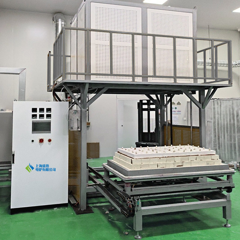 1700度升降炉钟罩炉陶瓷烧结炉装卸料方便工业大型电炉上海厂家