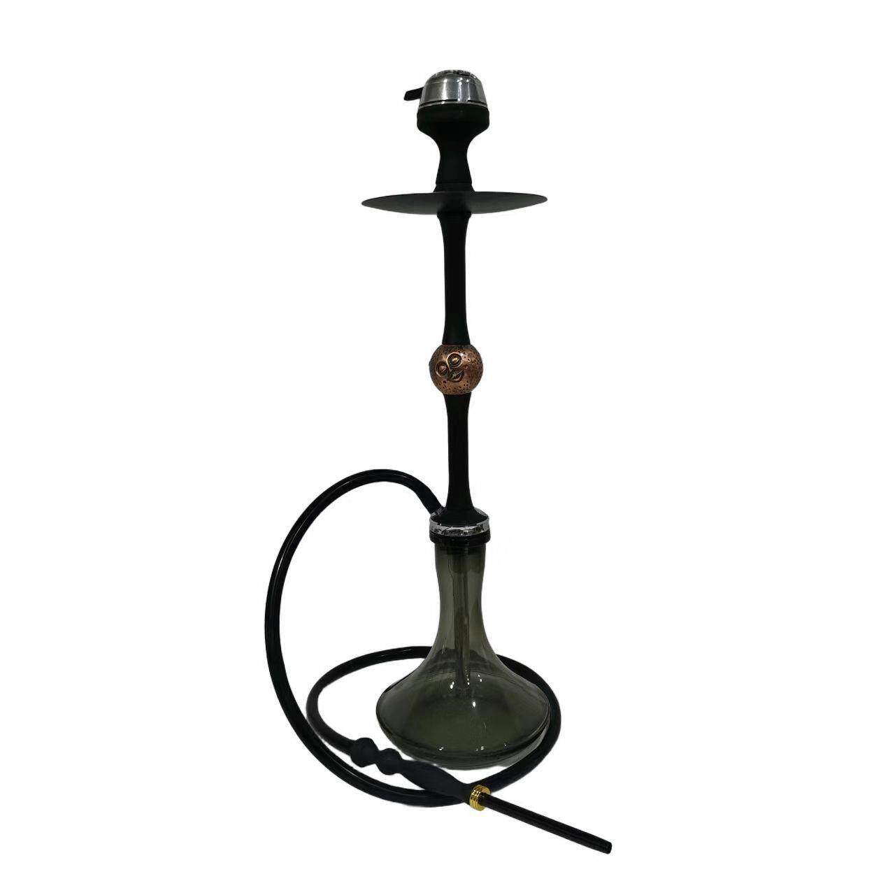 现货高档铝合金材质水烟壶闭眼笑脸大号水烟全套hookah大容量