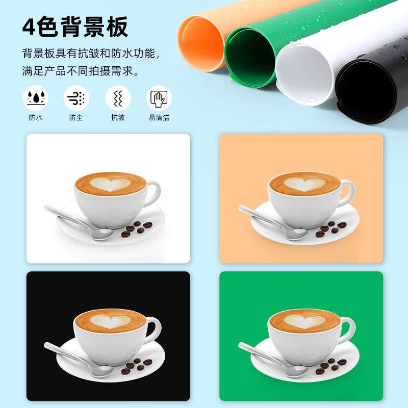PULUZ胖牛 80CM LED摄影棚套装 柔光摄影箱 拍照柔光箱灯箱套装