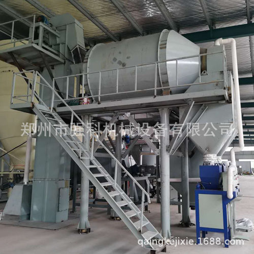 强科保温砂浆码垛机成套设备2万吨玻化微珠保温砂浆生产线自落式