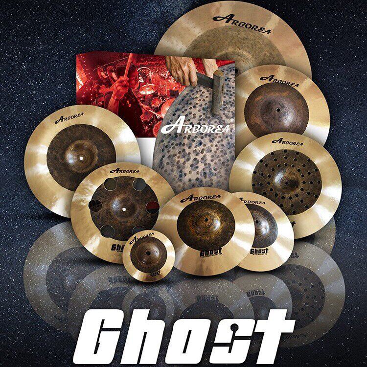 Ghost系跨境专业级B20纯手工乐器鼓皮五片套镲哑鼓架子鼓原始镲片