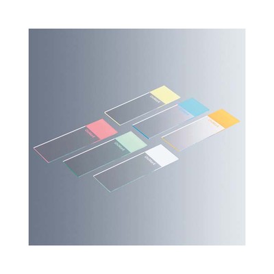 Marienfeld0704107显微镜载玻片抛光边黄色书写区铝纸包装50片/盒