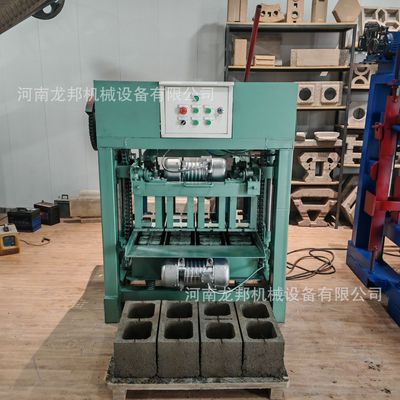 厂家直销混凝土砌块砖机 空心半自动水泥制砖机 免烧水泥砖机