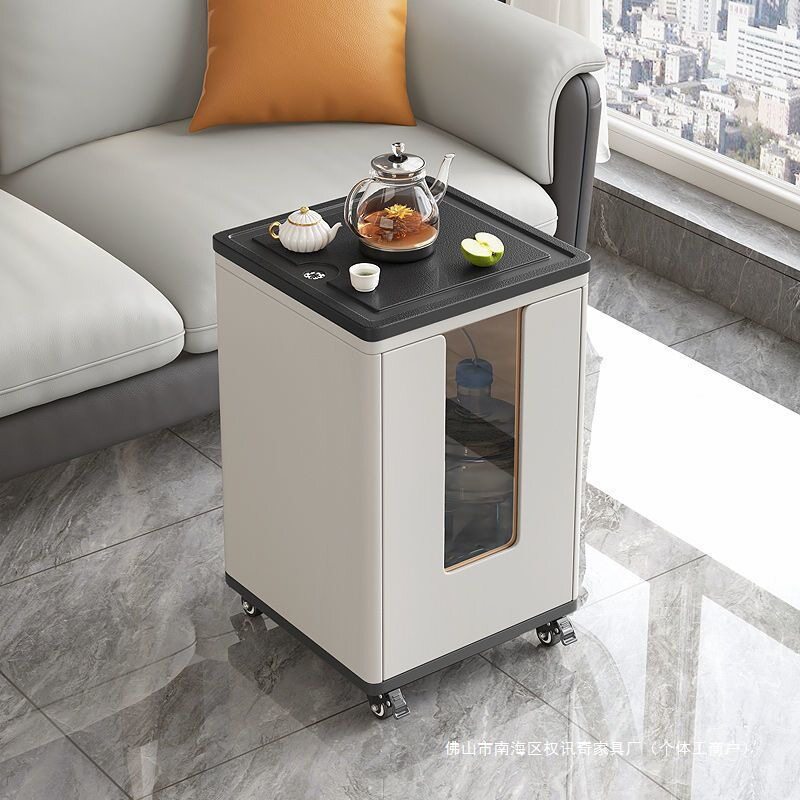 可移动茶水柜小型窄小茶台烧水壶一体沙发边几简约阳台智能茶吧机