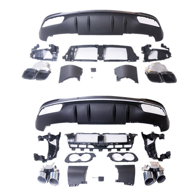 GLE53尾唇尾喉适用于奔驰GLE新167后包围GLS63四出GLS63尾喉GL