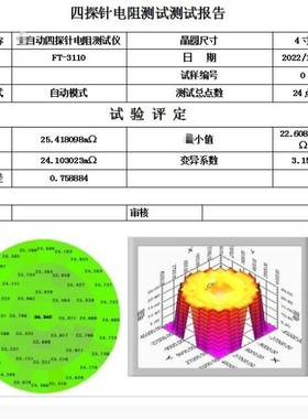 供自动四探针测试仪 型号:RR11-FT-3110A库号：M409687
