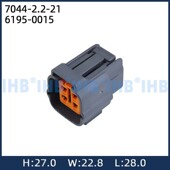 接插件端子 6195 对插车用 2.2 21汽车防水插头连接器 0015 7044