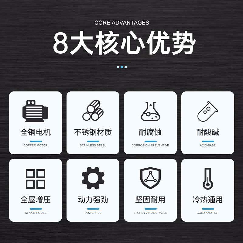 广东凌霄ACMIA-BK系不锈钢小型自动增压泵小型抽水泵自来水加压泵