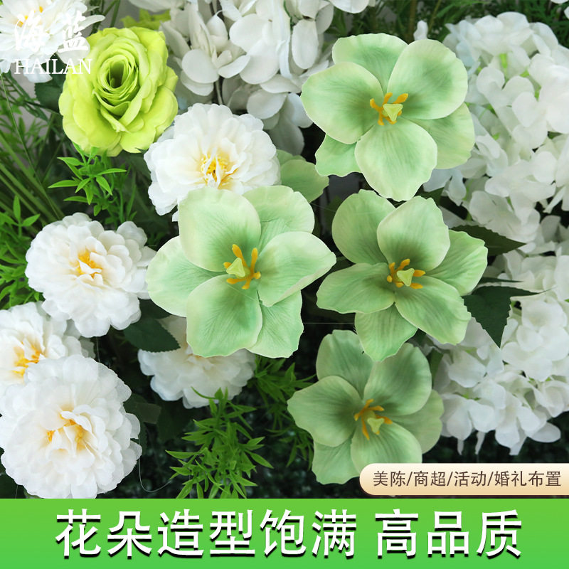千代兰仿真花 婚庆排花批发美陈布景仿真地排花批发婚礼婚庆道