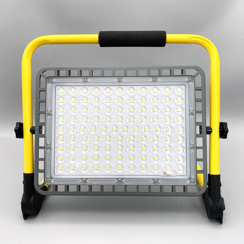 户外防水投光灯 led户外照明便携充电透镜高亮家用庭院应急泛光灯