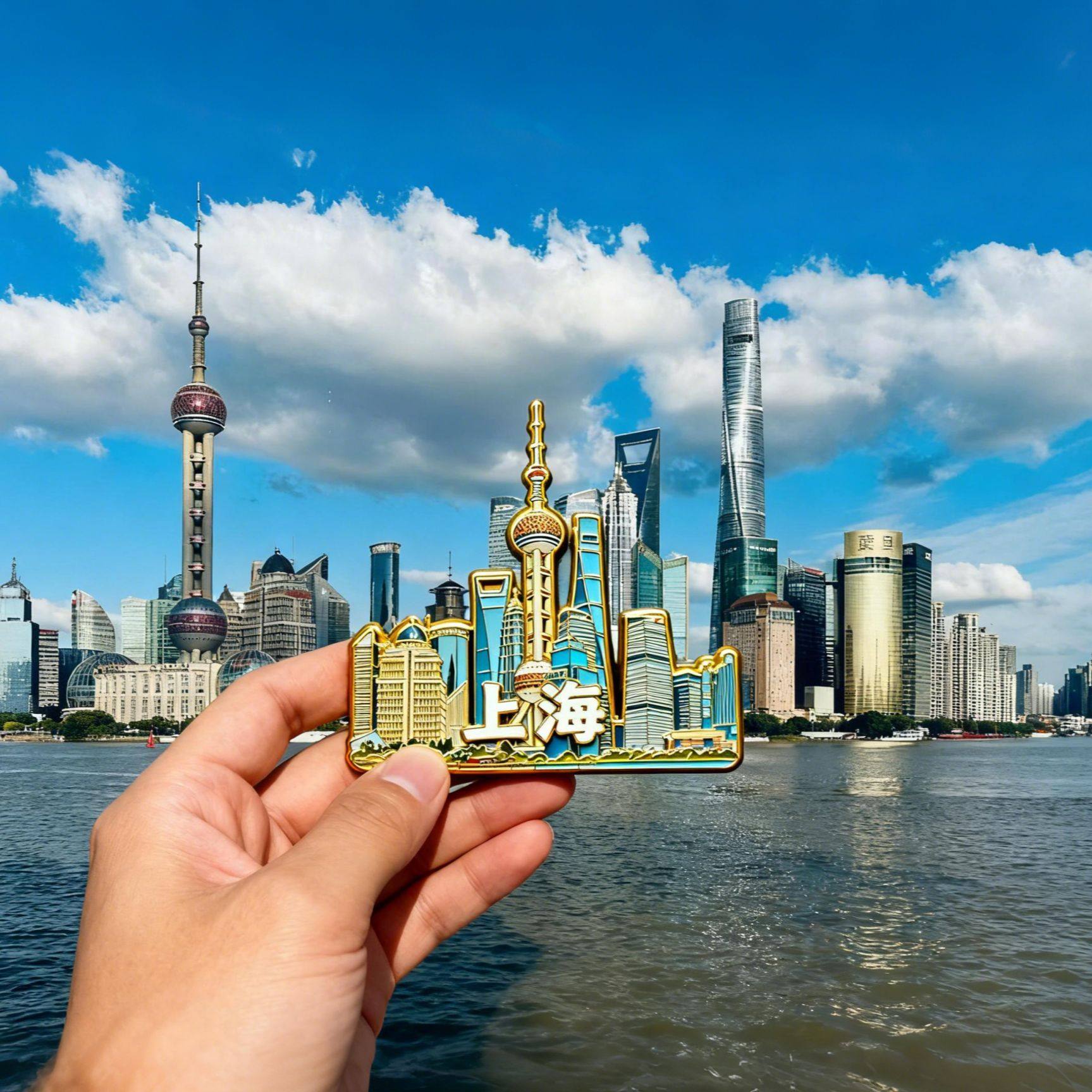 上海迪士尼游乐园金属冰箱贴文创豫园磁性贴旅游纪念品伴手礼品