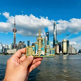 上海迪士尼游乐园金属冰箱贴文创豫园磁性贴旅游纪念品伴手礼品