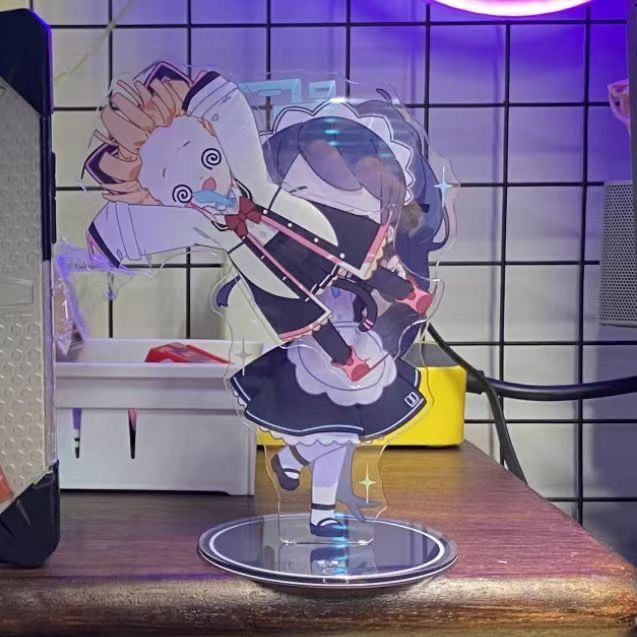 蔚蓝档案周边女仆爱丽丝转小桃同人旋转立牌亚克力装饰桌面摆件