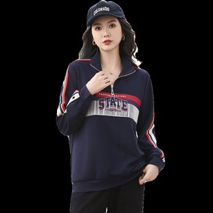 显瘦上衣胖mm宽松显瘦T恤衫 特大码 胖妹妹洋气时尚 女装 2024秋装