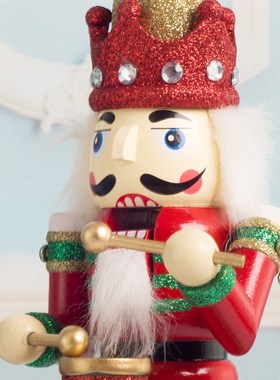 胡桃夹子士兵木偶音乐盒复古怀旧木质八音盒创意生日圣诞节小礼品