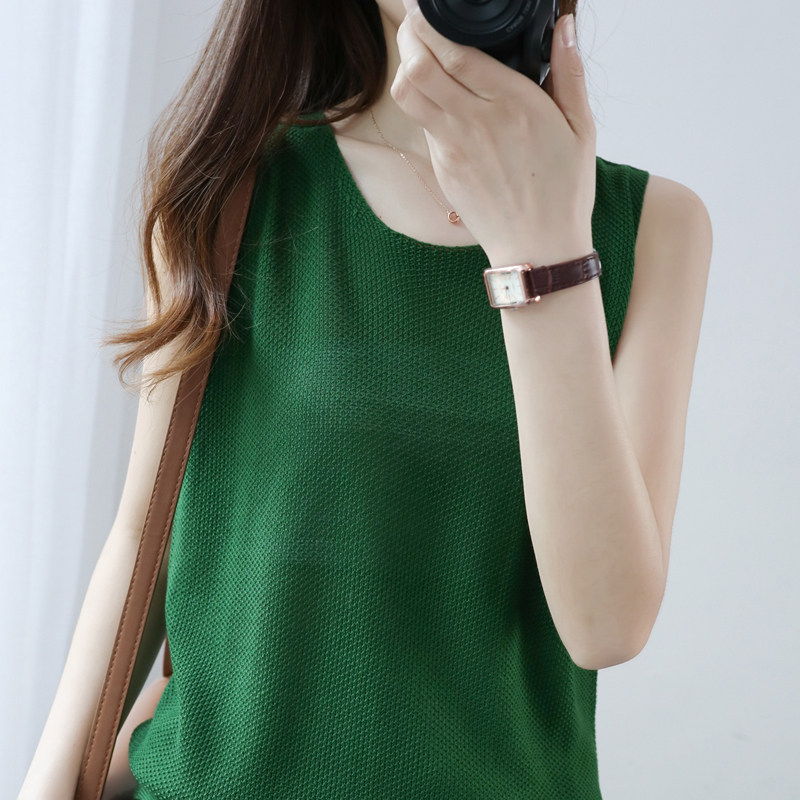 背心女夏季外穿圆领短款宽松大码薄款打底衫无袖t恤针织吊带内搭,女装/女士精品,毛针织衫,淘宝优惠券,粉丝福利购,淘宝优惠卷
