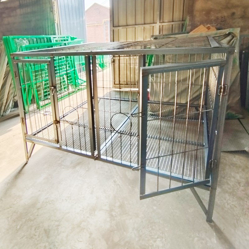 大型钢筋狗笼隔断定做狗厂德牧马犬拉布拉多金毛加宽角铁加粗钢筋