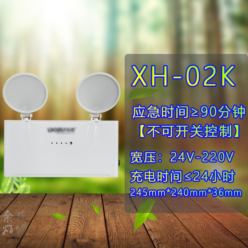 消防应急灯双头灯疏散指示标志灯安全出口LED照明灯a型低压24-36V