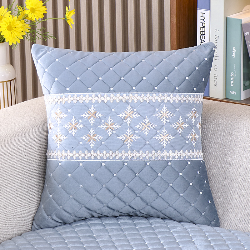 网红高档2023卧室客厅沙发抱枕天鹅绒办公室车载靠背垫床头靠枕套