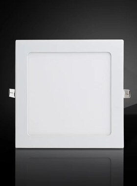 led平板灯天花板嵌入式3W6W9W12W15W18W方形厨卫灯圆形面板灯筒灯