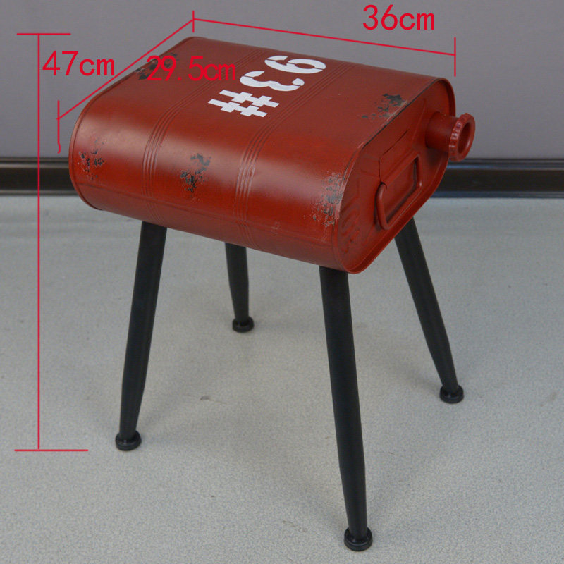 美式汽油桶吧椅复古做旧铁皮油漆桶酒吧椅 创意吧桌椅吧台凳子
