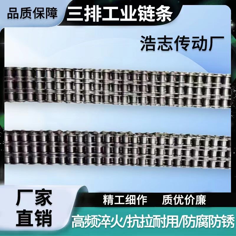 三排链条工业 传动链条 08B 10A 12A 16A 20A 24A 32A