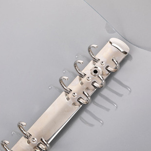 A5活页本外壳a6孔透明活页夹软皮简约笔记可拆卸好看的追星手帐本