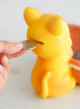 可爱小猫入户玄关收纳摆件存钱筒两用家居饰品客厅门口钥匙收纳