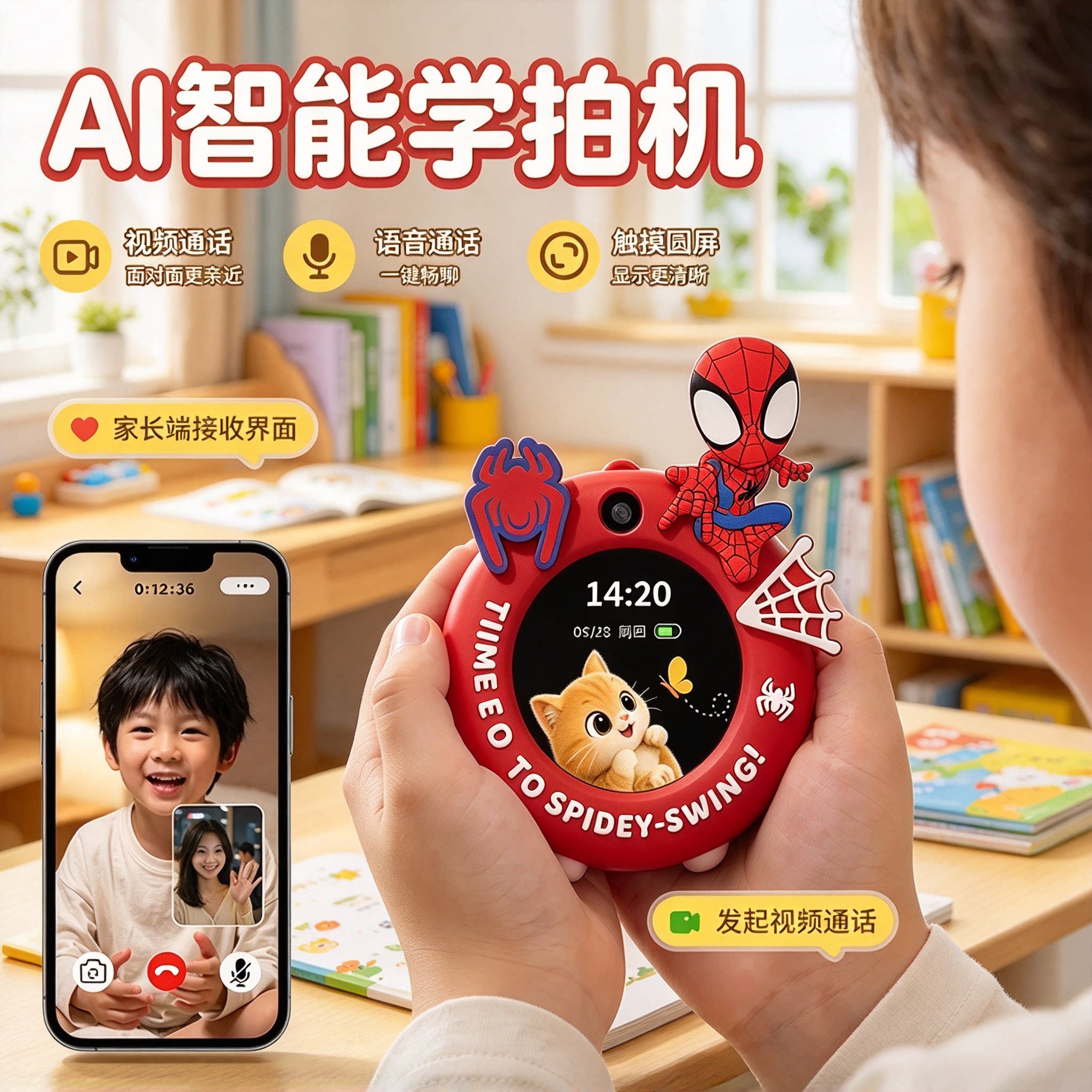 AI儿童智能学拍机早教启蒙相机