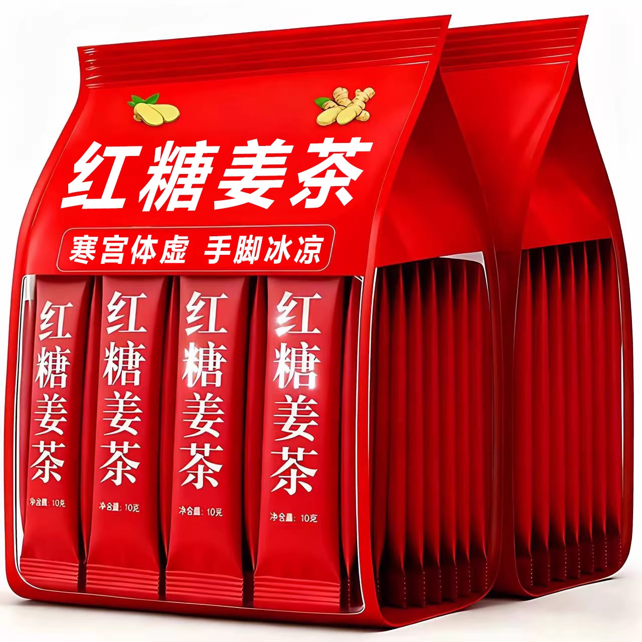 姜糖茶红糖姜茶生理期单独小包装中式养生冲饮