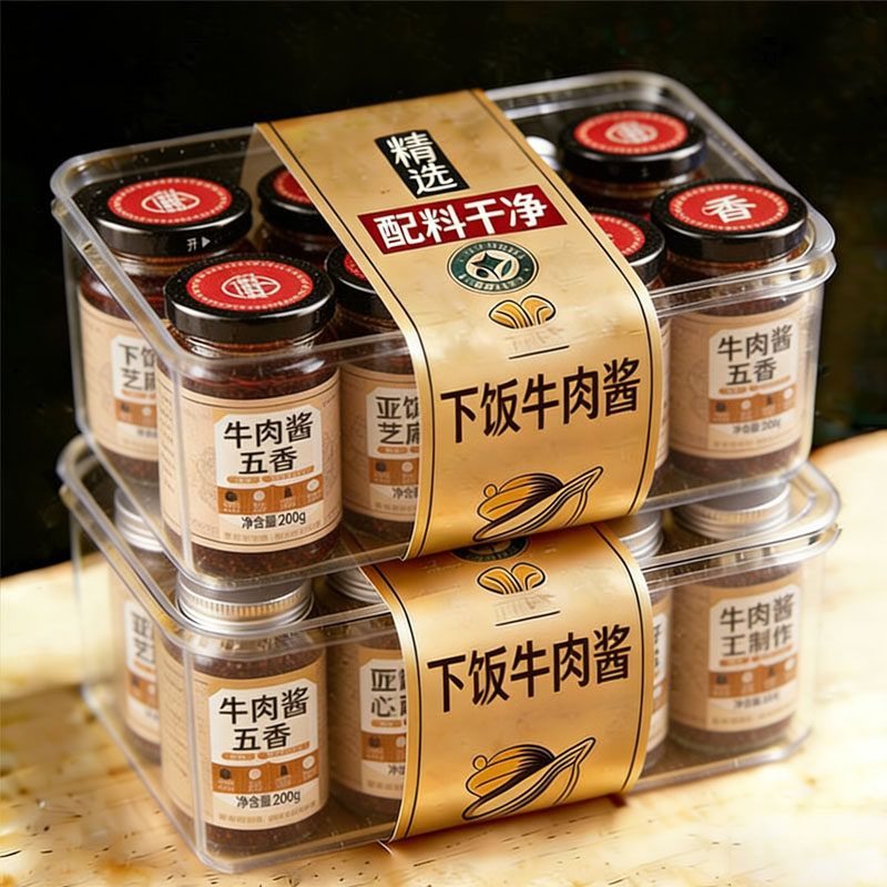 五香牛肉酱官方旗舰店正品下饭牛肉酱拌饭酱儿童无添加拌面牛肉酱