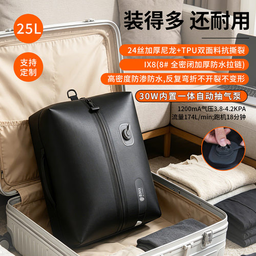 跨境批发抽真空收纳袋电动泵压缩袋衣服专用密封自封袋行李箱专用