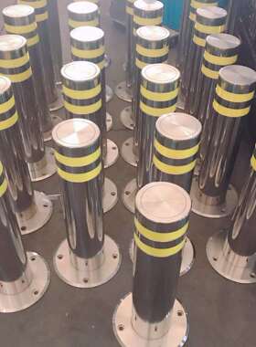 不锈钢固路桩停非车场路障道路道警示VGK柱反光柱机定动车防撞柱