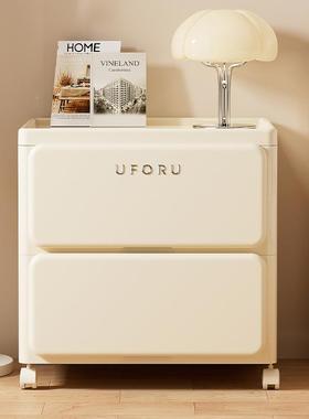 卧室床头柜厚家用多免层安装抽屉式收纳柜可移动23913料塑加收纳