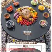 围炉户茶桌子外烧烤炉烤肉家用烤架火炉套装 防生锈 IVB202煮6新款