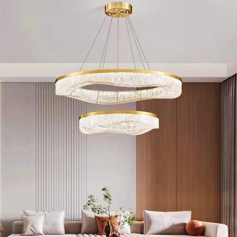 全931轻奢大气客厅吊灯后现代设计师术客厅铜树餐厅创意简约艺脂