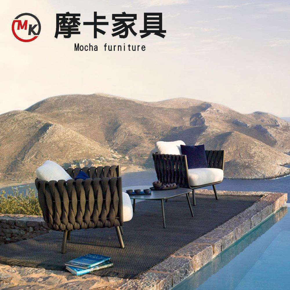 园户咨询客服外沙发椅客厅三件具套家庭院露台阳台花阳光房茶藤几