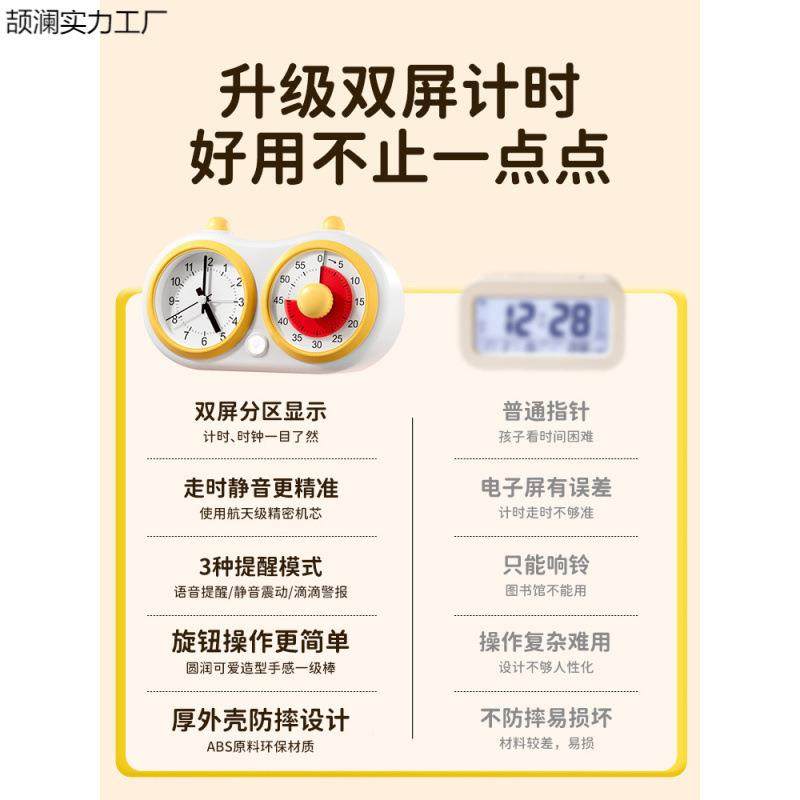 *童学化生计时专用定时可器视儿JVT学习自律作业时间管理器静音闹,机械设备,其他机械设备,淘宝优惠券,粉丝福利购,淘宝优惠卷