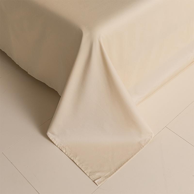 秋冬A类支母100GLF-2025长绒棉轻磨毛四件套纯婴棉双拼简约床单全