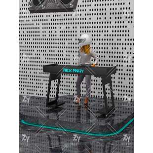 ktv酒吧发光dj台子移动打碟台打机台小型桌调音tj#$*&j#操作台支