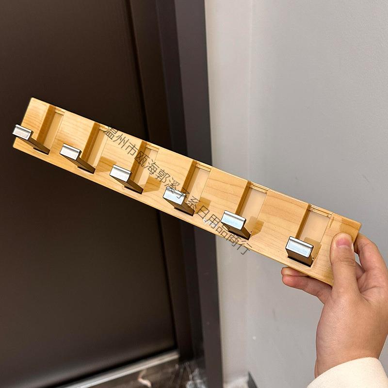 感后门挂钩免打孔粘键sJaN3pn5钩胡桃木纹琴联钢排