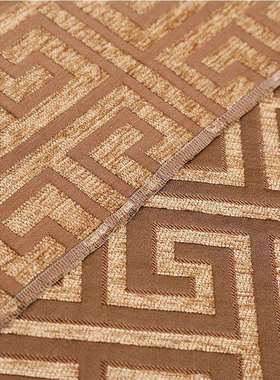 高精提花中布雪24614尼尔色织新小头肌理拼密接沙发软装源厂家支