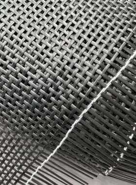 黑色5241胶筛笪方格子井字藤编家织材镂料柜门屏风隔断空透气厂塑