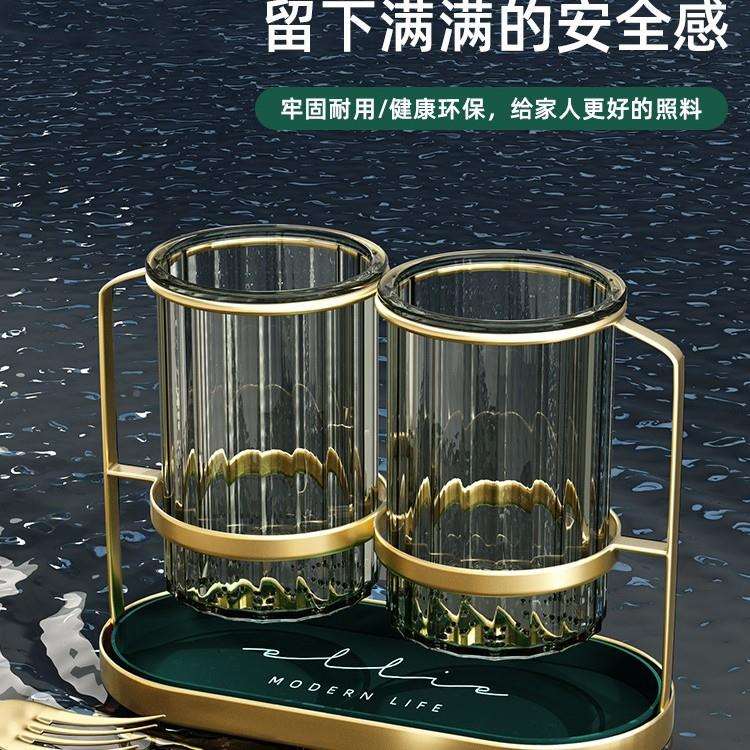 轻奢收筷子置物架壁挂家用筷子房款筒厨家庭新沥水纳盒筷子轻奢篓