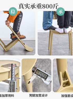 塑料椅子现代简约白色椅子轻奢餐桌凳子家用休闲坐椅靠背餐椅