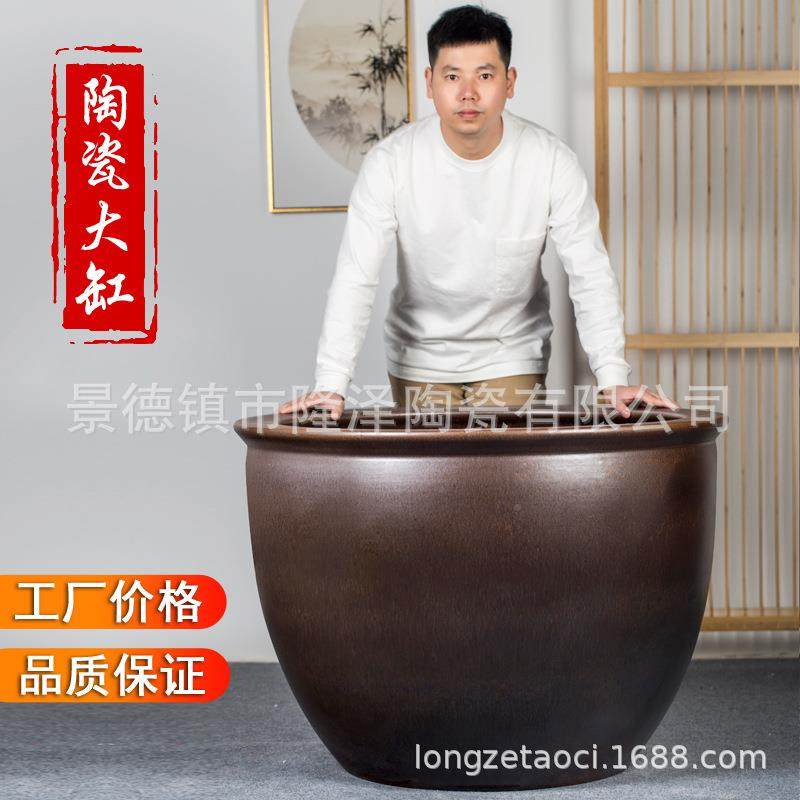 1米荷大花号景镇陶瓷鱼缸青花54山水大缸种树盆养乌龟德庭院造景,农机/农具/农膜,其它农用工具,淘宝优惠券,粉丝福利购,淘宝优惠卷