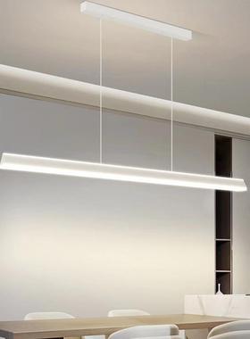 一字长条极简家用餐厅686吊灯现代约餐桌简灯饭厅d茶室吧le灯台中