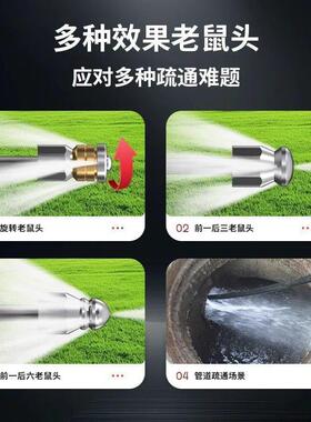 高压用疏通疏通机专下水高道疏通机机柴油疏通水老鼠清洗ETD压疏
